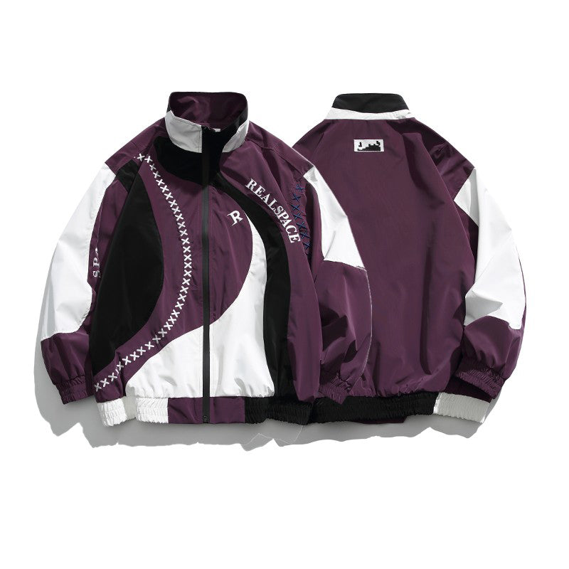 [MMstudios series] ★Outerwear★ Jacket Unisex Men's Women's Color scheme Purple Purple Casual