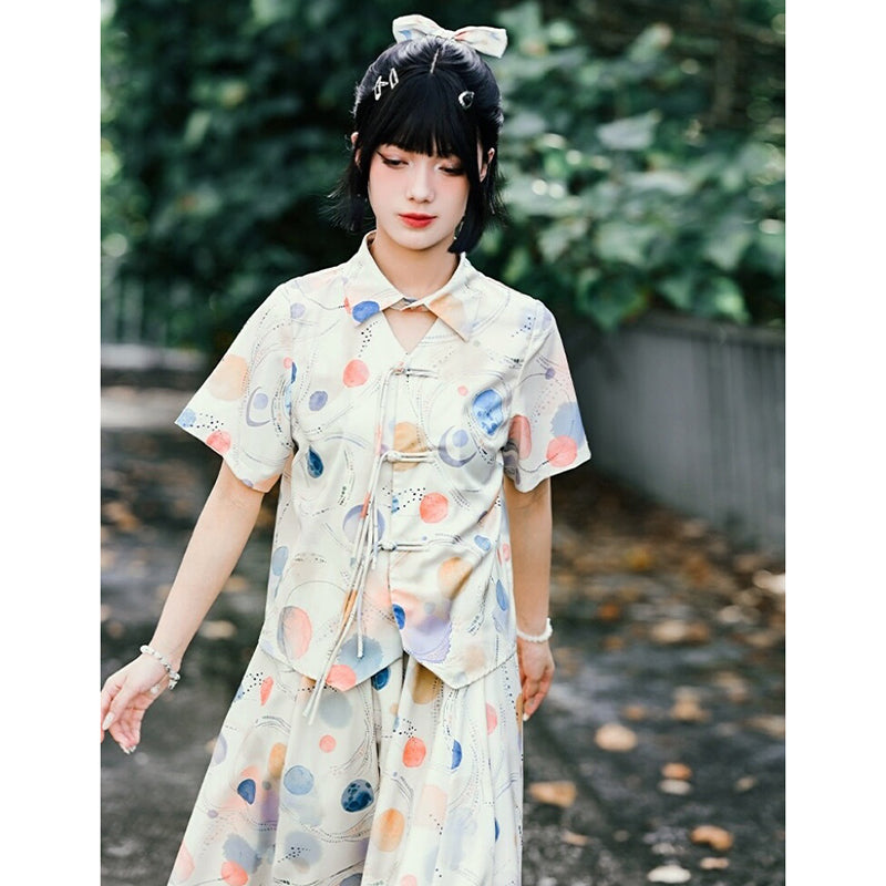 [Daiseiryuu 4 Series] ★Chinese-style tops★ Outerwear, shirts, long-sleeved shirts, sun protection, Chinese clothing, gray