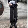 Load image into Gallery viewer, [PPG Series]★China Style Pants★ 2color Pants Bottoms Casual Pants Unisex Men's Large Size Switching Crane
