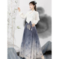 Load image into Gallery viewer, [Kanru First Series] ★Chinese style setup★ Tops + skirt letter pattern 2-piece set cute
