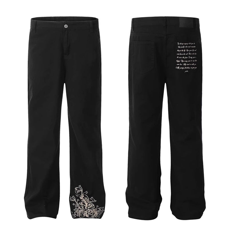 [HANMOYAN Series] ★Denim pants★ Pants Bottoms Butterfly Unique Women's Cute Easy to match