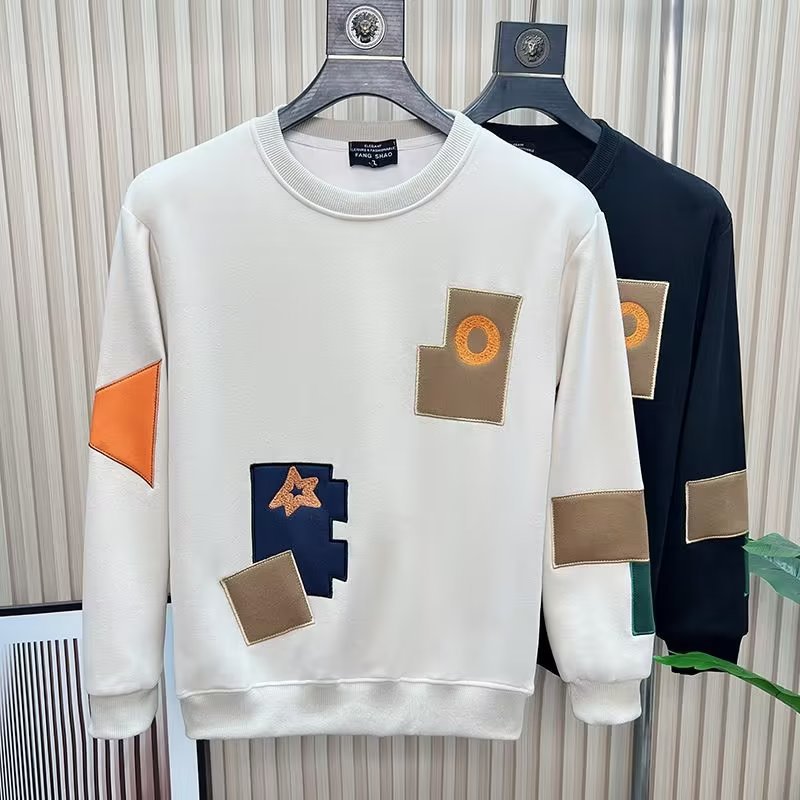 [YIHAO Series] ★Tops★ 2color sweatshirt, unisex, men's, unique, round neck, easy to match