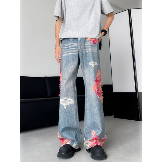 [HANMOYAN Series] ★Denim pants★ Pants Bottoms Butterfly Unique Women's Cute Easy to match