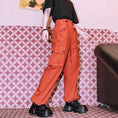 Load image into Gallery viewer, [Kokaisha Series] ★China style pants★ Chiffon gaucho pants Spring/Summer Loose Black Black SML XL
