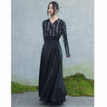 Load image into Gallery viewer, ✿New item! [Da Qinglong Shu series]★China style skirt★Bottoms Hanfu skirt Long length skirt Black Black Chinese clothes
