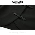 Load image into Gallery viewer, [PAIXIANG Series] ★Chinese style tops★ Shirt Black Black Chinese Clothes Short Sleeve Women's Short Length
