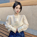 Load image into Gallery viewer, [MEIYI Series] ★China style tops★ Shirt, embroidery, long sleeve shirt, improves temperament, ladies, easy to match
