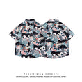 Load image into Gallery viewer, Very popular item [BEAT BOY series]★China style shirt★ Letter pattern Kanji short sleeve shirt Floral pattern shirt Print tops Unisex Men's ML XL 2XL
