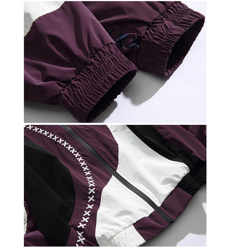 [MMstudios series] ★Outerwear★ Jacket Unisex Men's Women's Color scheme Purple Purple Casual