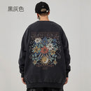 [MOYAN Series] ★Tops★ 5color Sweatshirt Unisex Men's Large Size Cotton Floral Pattern