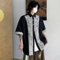 Load image into Gallery viewer, [ZHUIYI Series]★Chinese style tops★ 3color shirt, short sleeve, unisex, men's, bamboo pattern, Chinese clothing, unique
