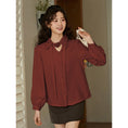 Load image into Gallery viewer, [MUTU Series]★China Style Shirt★ 2color Tops Long Sleeve Shirt Embroidery Women's Chinese Clothing Improves Temperament
