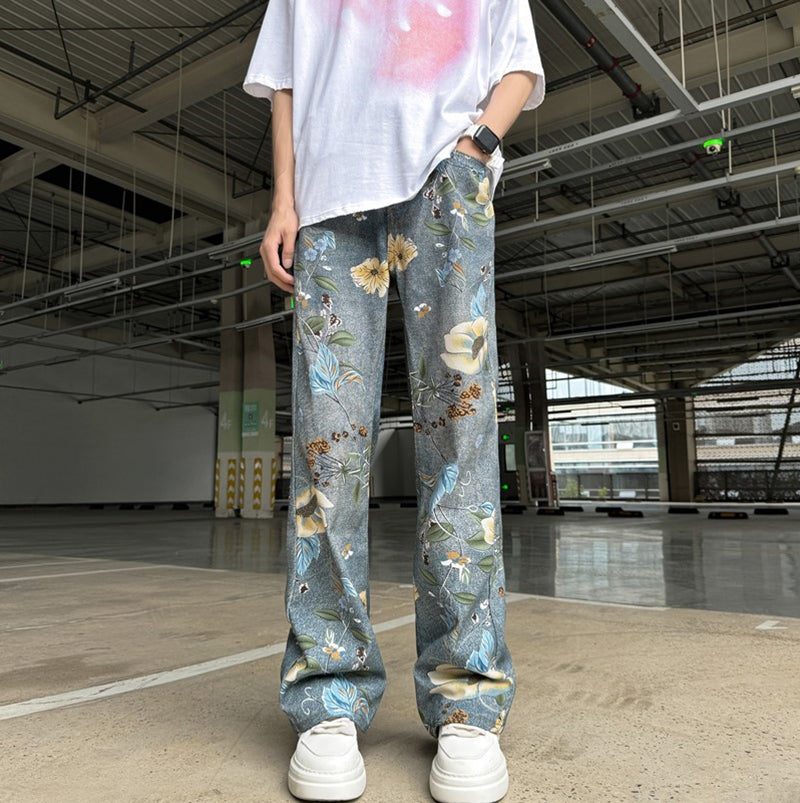 [HANMOYAN Series] ★Denim pants★ Pants Bottoms Butterfly Unique Women's Cute Easy to match