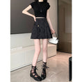 Load image into Gallery viewer, [SANMUZI Series]★China style skirt★Bottoms Mini length skirt Cute easy to match pleated skirt
