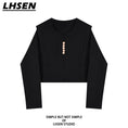 Load image into Gallery viewer, [LHSEN Series] ★Outerwear★ Casual Easy to match with design Short length Black Black
