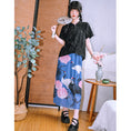 Load image into Gallery viewer, [Big Blue Dragon Series]★China style trousers★Bottoms Gaucho pants Loose Casual Black Black
