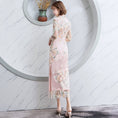 Load image into Gallery viewer, [HONGSHE Series] ★Chinese Dress★ Lace Chinese-style dress, switching, slimming, party
