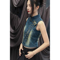 Load image into Gallery viewer, [Daiseiryuu 4 Series] ★Chinese-style tops★ Outerwear, shirts, long-sleeved shirts, sun protection, Chinese clothing, gray
