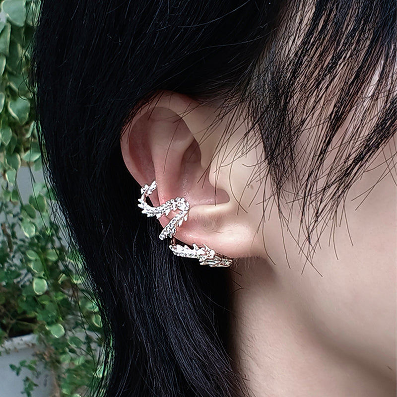 [SUZEE Series] Earrings, ear cuffs, accessories for women, butterfly, cute, fringe, long length