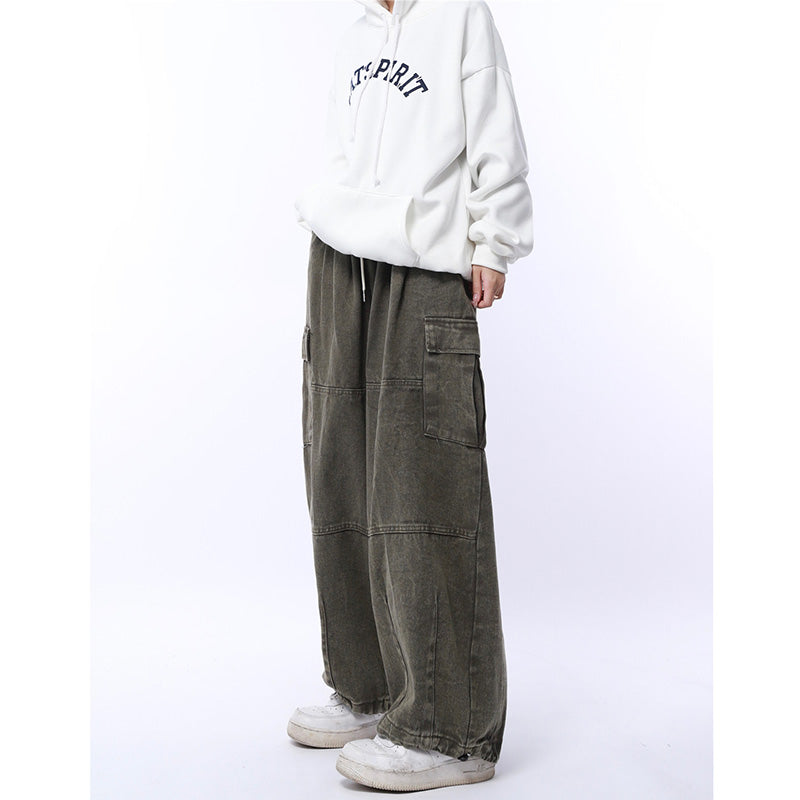 [BIGEMAN Series] ★Denim pants★ 2 colors Bottoms Unisex Men's Casual Simple Easy to match