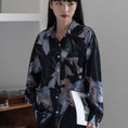 Load image into Gallery viewer, [YOUZI Series] ★Shirt★ Tops Long Sleeve Shirt Floral Shirt Women's Chiffon Print Retro
