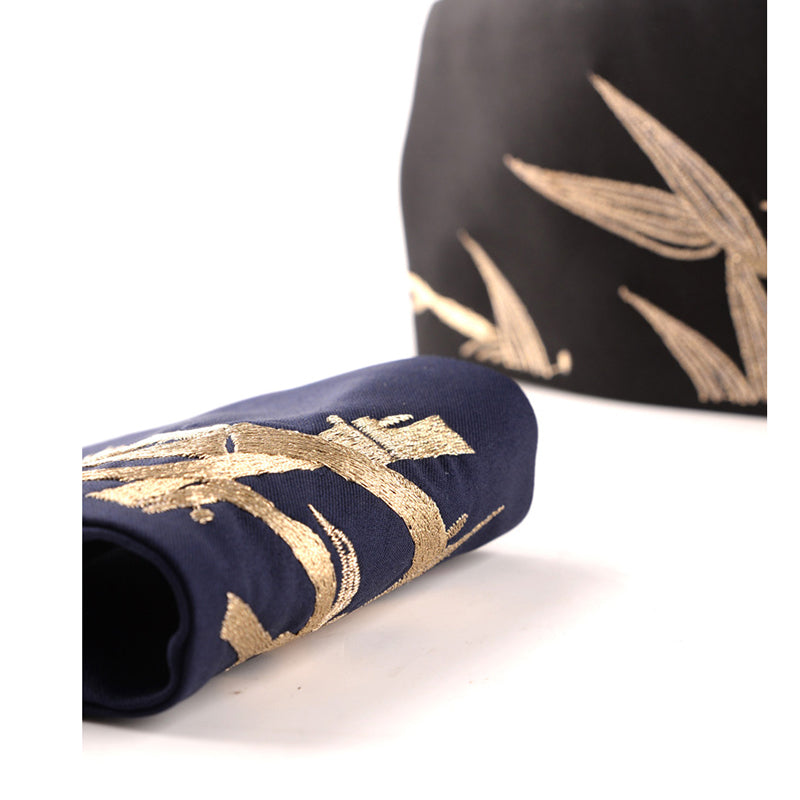 [JOSENBELT Series] ★China style belt★ 2color obi embroidery bamboo bamboo embroidery accessories easy to match black navy