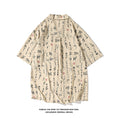 Load image into Gallery viewer, [BIGEMAN Series] ★China style tops★ 2color shirt, bamboo pattern, bamboo, short sleeves, unisex, men's, large size, black white
