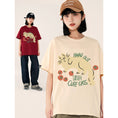 Gallery viewerに画像を読み込む, 【Funkyapeシリーズ】★Tシャツ★ 9color トップス 半袖 レディース コットン 猫 ねこ ネコ 猫柄 黒 白 青 緑 赤
