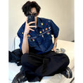 Load image into Gallery viewer, Very popular item [BEAT BOY series]★China style shirt★ Letter pattern Kanji short sleeve shirt Floral pattern shirt Print tops Unisex Men's ML XL 2XL
