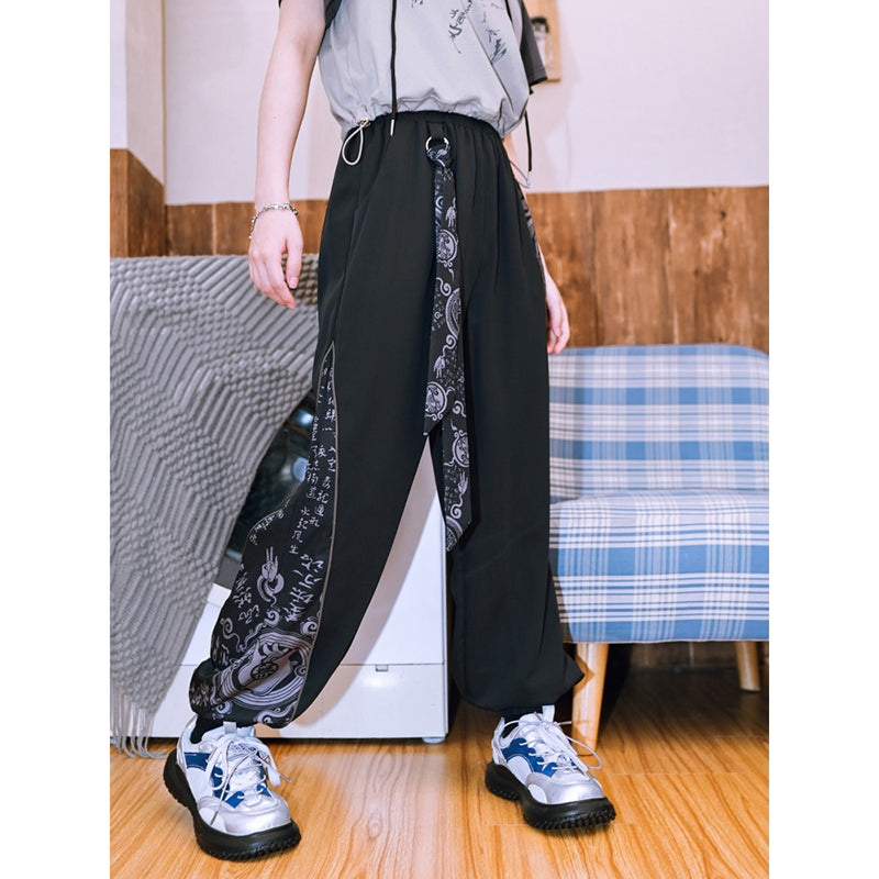 [Kogaisha---Purification Series] ★Chinese-style trousers★ Bottoms, trousers, casual pants, sports style, black