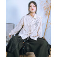 Load image into Gallery viewer, [Kokaisha---Butterfly Gin Series] ★Chinese-style top★ Happi coat, outerwear, unique, embroidered, butterfly, retro, easy to match
