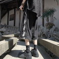 Load image into Gallery viewer, [LPZ Series] ★Chinese-style pants★ 2 colors, 7/8 length, shorts, unisex, men's, large size, fake layered
