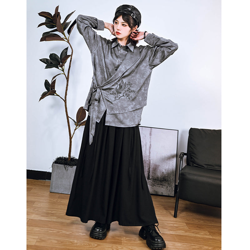 [Kokaisha---Butterfly Gin Series] ★Chinese-style top★ Happi coat, outerwear, unique, embroidered, butterfly, retro, easy to match