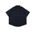 Load image into Gallery viewer, [JIWU series] ★Chinese style tops★ 2 colors Shirt Outerwear Short sleeve Denim Unisex Men's Casual Black Blue
