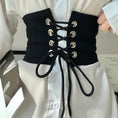 Load image into Gallery viewer, [SONGCHENG Series] ★Belt★ Obi, accessories, small items, easy to match, black, elastic
