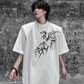 Gallery viewerに画像を読み込む, 【ZHUIYIシリーズ】★チャイナ風トップス★ 2color Tシャツ 半袖 竹 竹柄 メンズ カジュアル 合わせやすい
