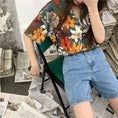 Load image into Gallery viewer, [YOUZI Series] ★Tops★ Shirt, short sleeve, floral pattern, women's, improves temperament, chiffon, thin, summer clothes, easy to match
