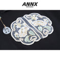 Load image into Gallery viewer, [ANNX Series]★China Style T-shirt★ 2color Tops Women's Chinese Clothing Improves Temperament Embroidery Chinese Button
