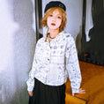 Load image into Gallery viewer, [Kokaisha---Butterfly Gin Series] ★Chinese-style top★ Happi coat, outerwear, unique, embroidered, butterfly, retro, easy to match
