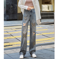 Load image into Gallery viewer, [HANMOYAN Series] ★Denim pants★ Pants Bottoms Butterfly Unique Women's Cute Easy to match
