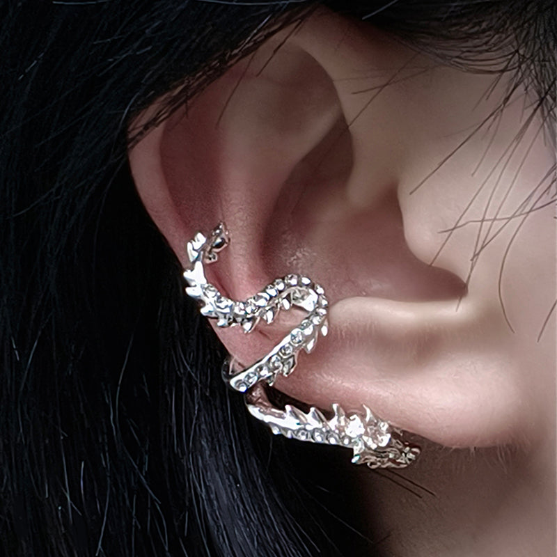 [SUZEE Series] Earrings, ear cuffs, accessories for women, butterfly, cute, fringe, long length