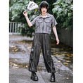 Load image into Gallery viewer, [Daiseiryuu 4 Series] ★Chinese-style tops★ Outerwear, shirts, long-sleeved shirts, sun protection, Chinese clothing, gray
