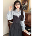 Load image into Gallery viewer, [YAMENGNI Series]★China style dress★ Women's long sleeve fake layered retro large size
