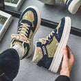 Load image into Gallery viewer, [KANHAI Series] ★Shoes★ 2 colors Shoes Men's Men's shoes Oil painting style Size 39-44 Green Navy
