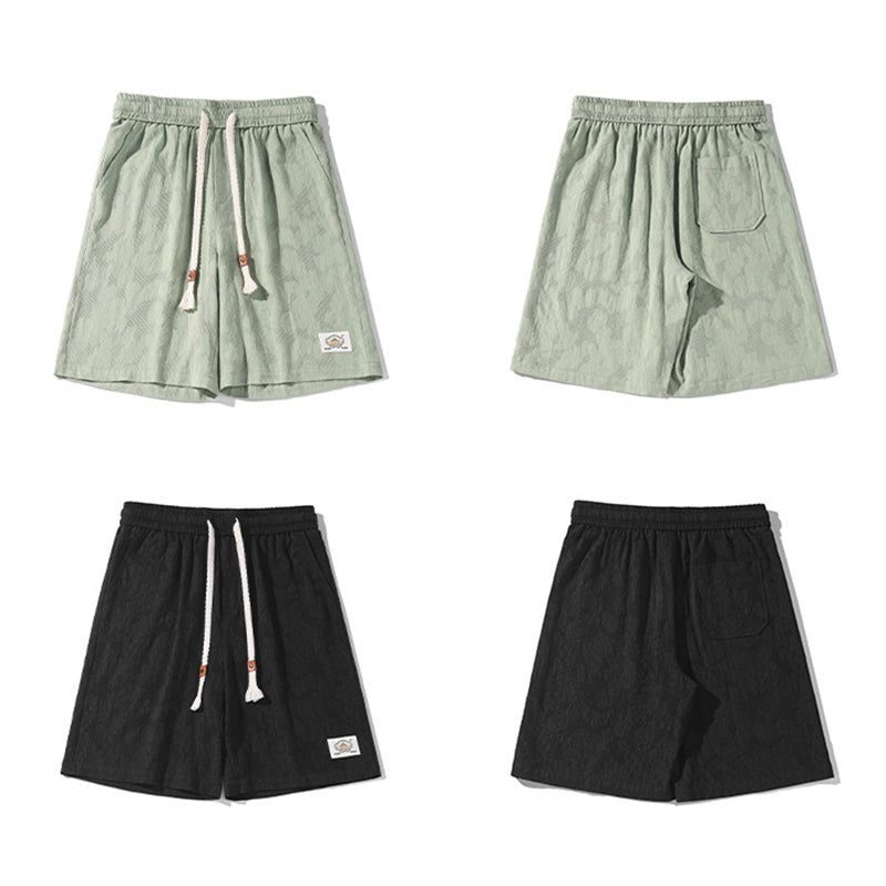 [BIGEMAN Series] ★Shorts★ 3 colors Bottoms Shorts Unisex Men's Black Beige Light Green