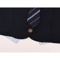 Load image into Gallery viewer, [LHSEN Series] ★Tops★ Shirt with tie Ladies mini length fake layered navy
