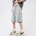 Load image into Gallery viewer, [XIHA Series] ★Shorts★ 3 colors Bottoms Shorts Unisex Men's Switching Black Beige Green
