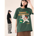 Gallery viewerに画像を読み込む, 【Funkyapeシリーズ】★Tシャツ★ 6color トップス 半袖 レディース コットン 猫 ねこ ネコ 猫柄 黒 青 緑 赤
