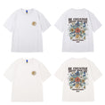 Gallery viewerに画像を読み込む, 【MOYANシリーズ】★トップス★ 4color Tシャツ 男女兼用 メンズ 大きいサイズ プリント 半袖 花柄
