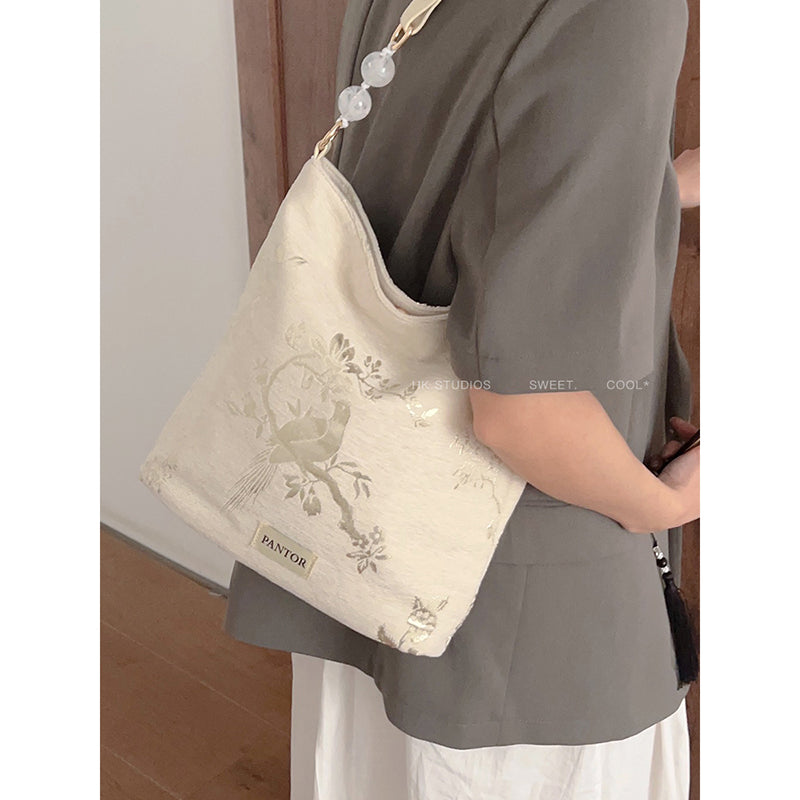 [DAZE &amp; ERPANG series] ★Bag★ Check pattern, floral pattern, cute, date, commuting, OL, office, rectangular, improves temperament